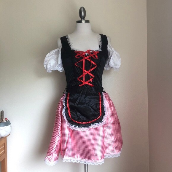 German Austrian Dirndl Dress Costume - Picture 4 of 9